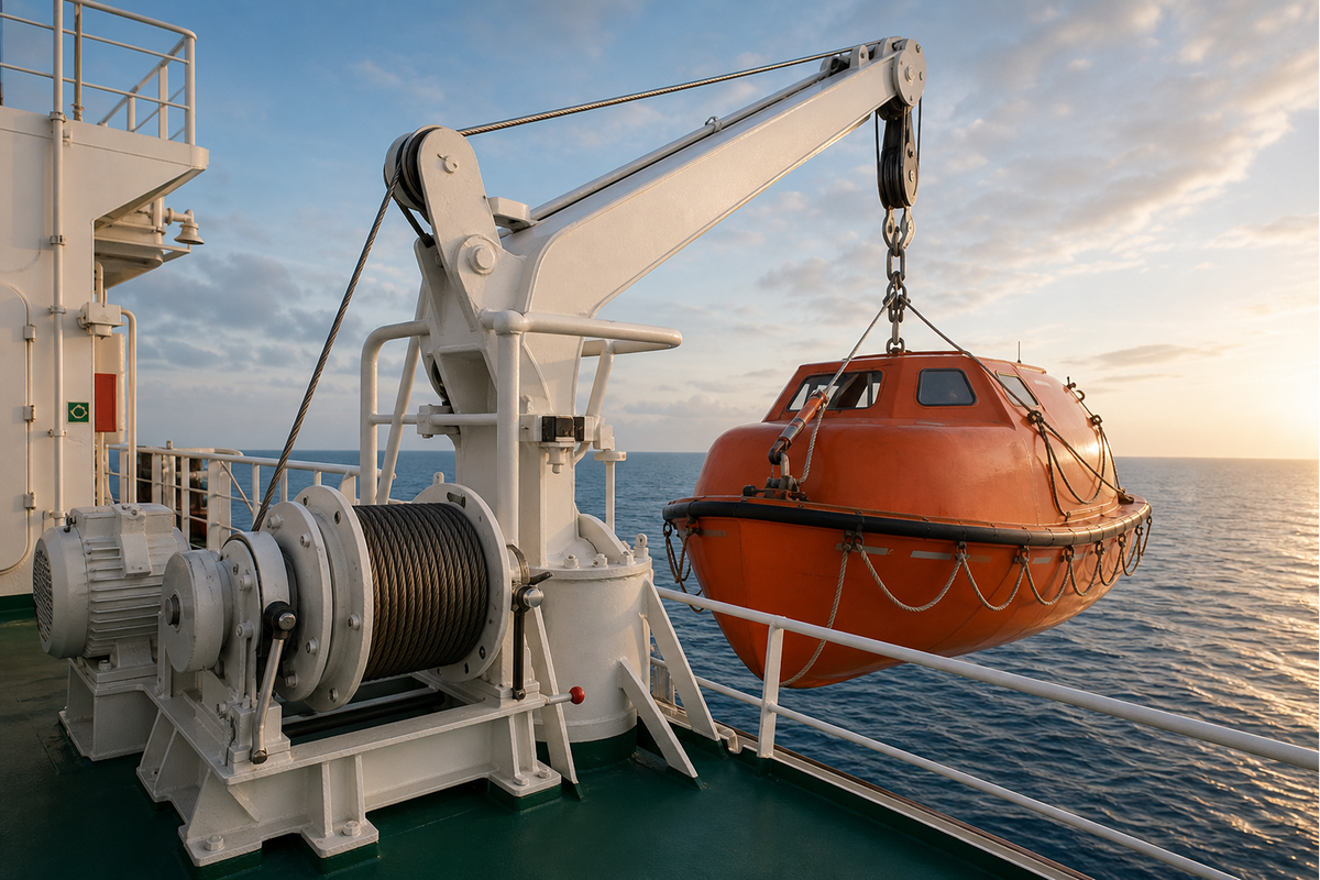 What Is the Difference Between a Davit and a Winch?