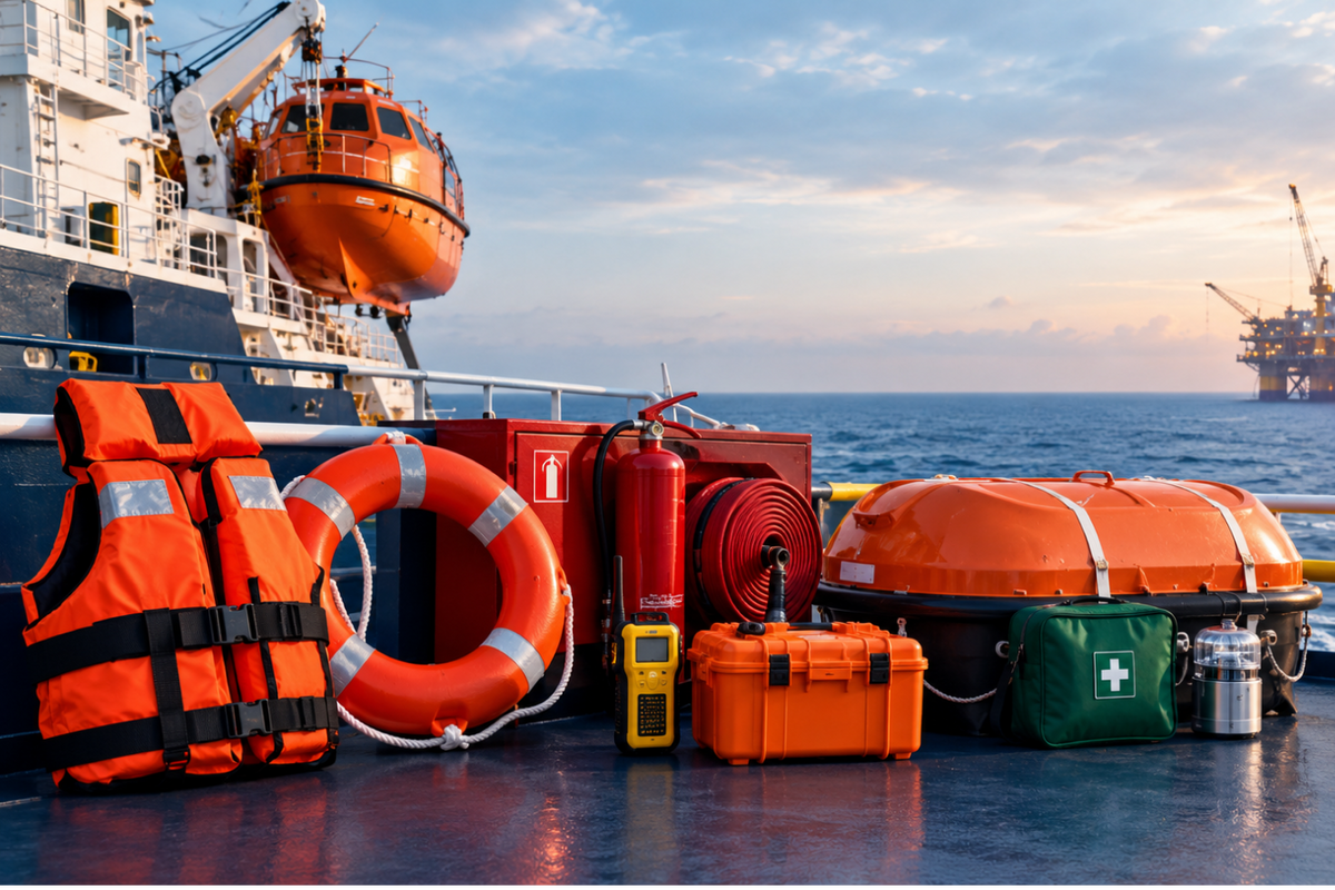 SHM Global’s Guide to Marine Safety Equipment for Offshore and Commercial Vessels